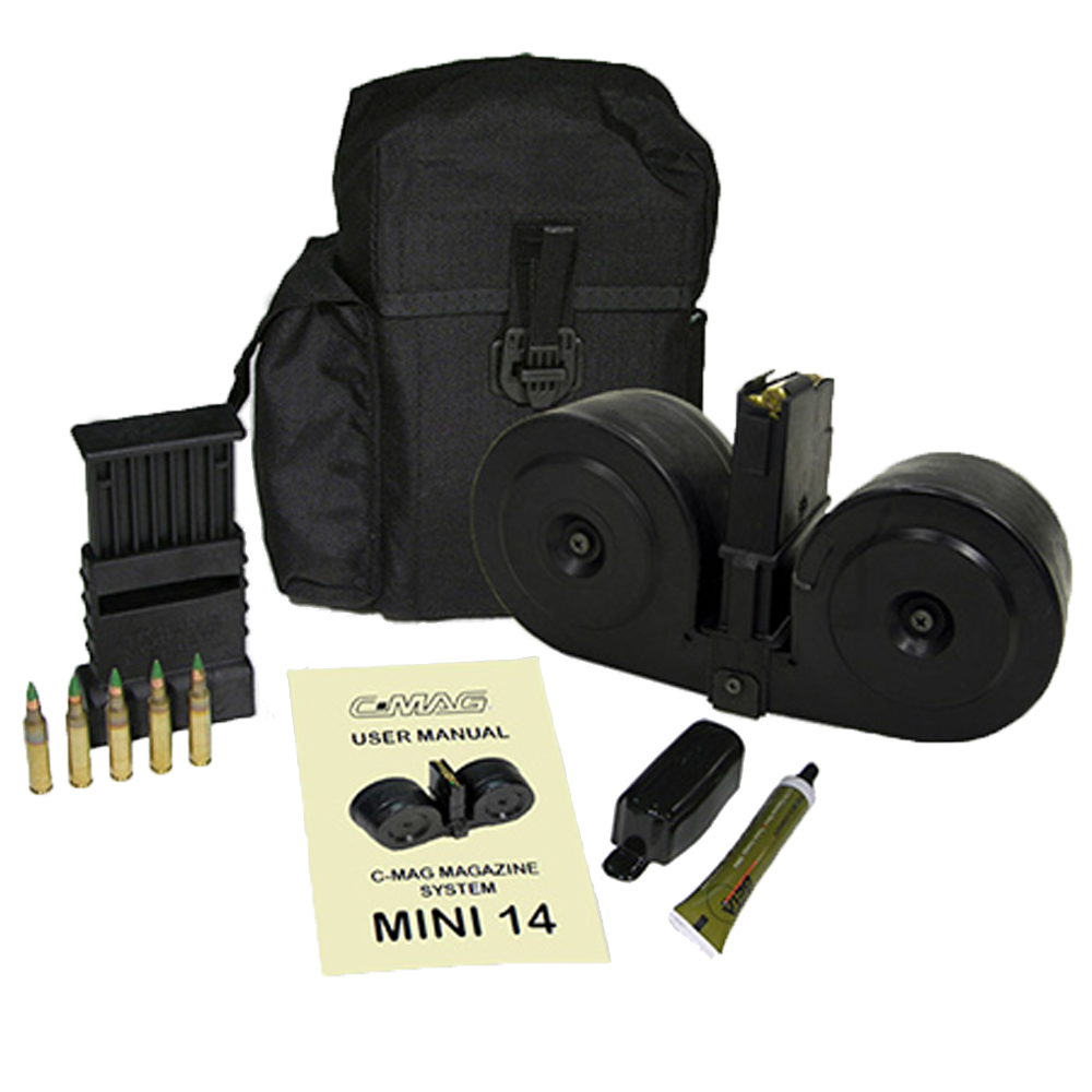 Beta 100 Round CMAG System Mini14 Black with Black Pouch available