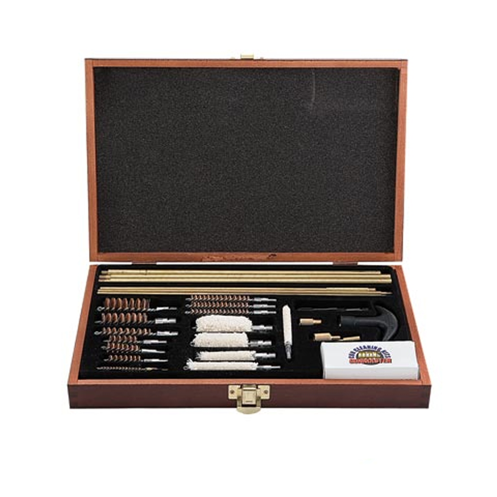 Gunmaster Deluxe Universal Gun Cleaning Kit Wooden Box DAC