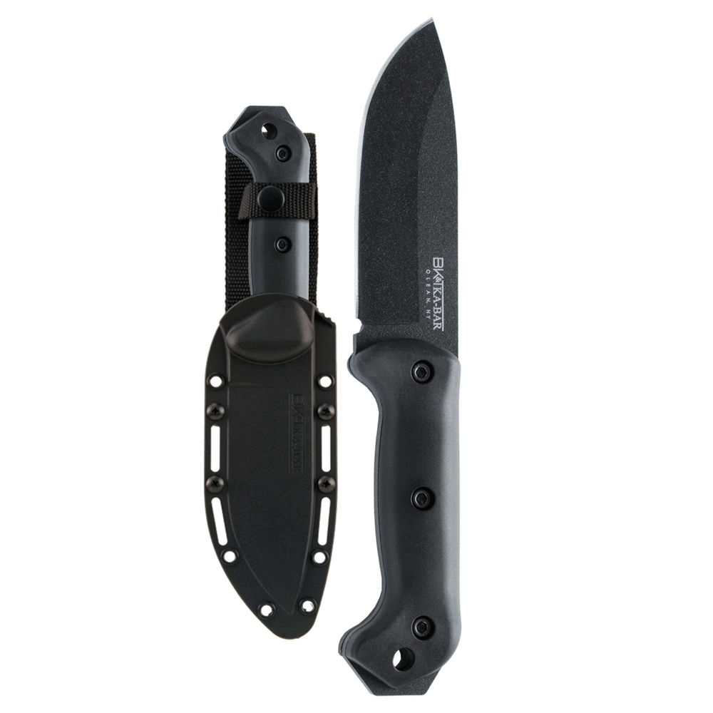 KaBar Becker Campanion Knife Fixed Blade Hard Plastic Sheath