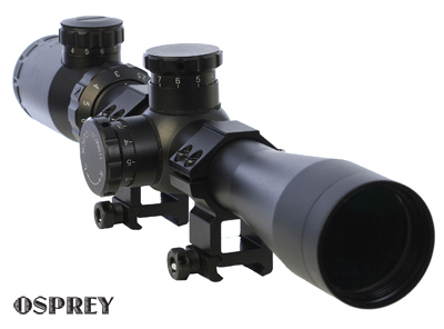 * 2.5-10x40 MilDot Reticle Scope with Rings Lifetime Warranty Osprey