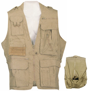 Safari Vest - Khaki - Humvee