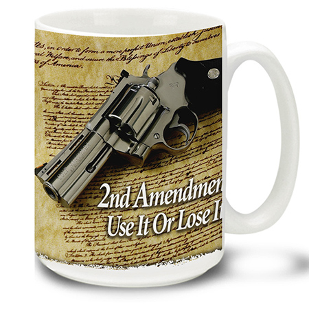 2nd Amendment Coffee Cup Mug - Revolver