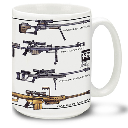 50 BMG Weapons of the World Coffee Cup Mug
