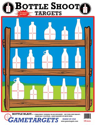 bottle target shooting game