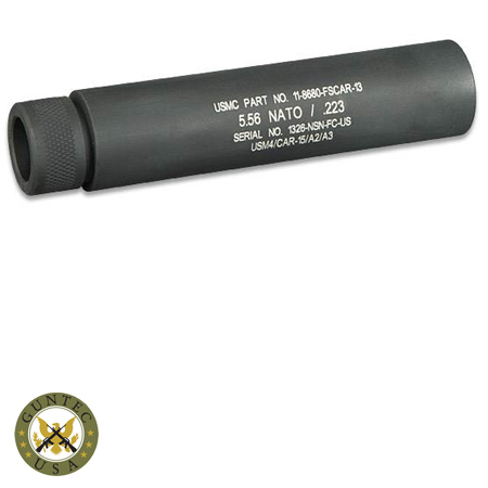 AR15 Fake Suppressor Slip Over 1/2x28 Reverse Thread 5.5 Inch - Guntec