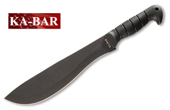Black Kabar Cutlass Machete - Leather Cordura Sheath - Ka-Bar