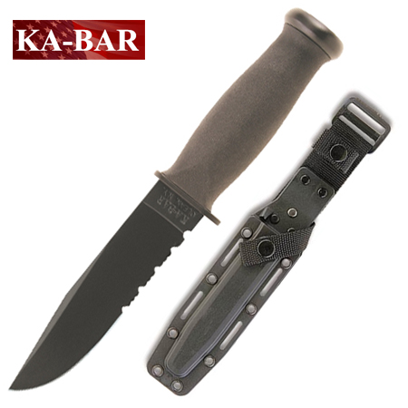 Kabar 2222 Mark I Serrated Edge Kraton Handle Knife - Ka-Bar Knives