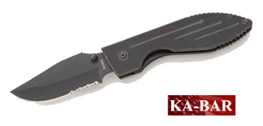 Kabar Warthog Folder Knife - Serrated Edge - Ka-bar