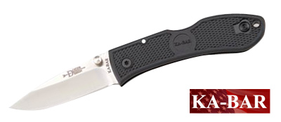 Kabar Small Dozier Folder Knife - Black - Ka-bar Knives