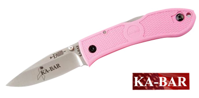 Kabar Small Dozier Folder Knife - Pink - Ka-bar Knives