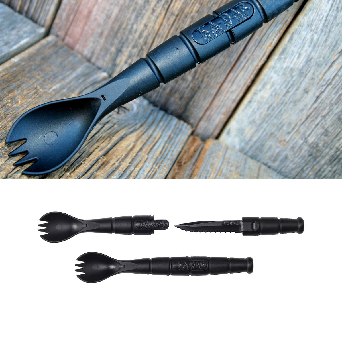 KaBar Tactical Spork Knife Combo Kabar Knives available at Galati