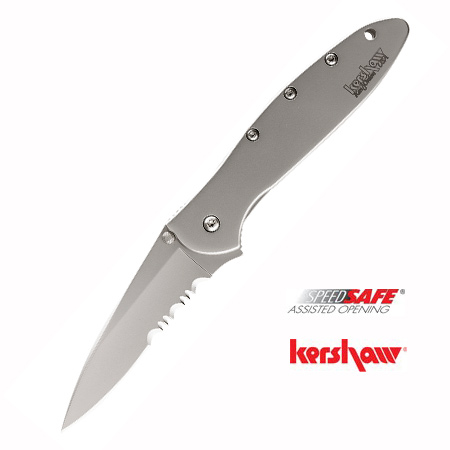 Leek Knife Serrated - SpeedSafe Assisted Opening 1660ST Kershaw Knives