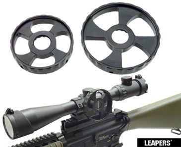 Full Size Scope Big Wheel Adjustment - 100mm - Accushot Leapers