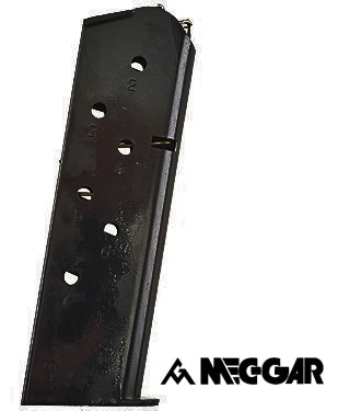 1911 Government Commander 45 ACP 7 Round Mag - Blue - Mec-Gar Magazine