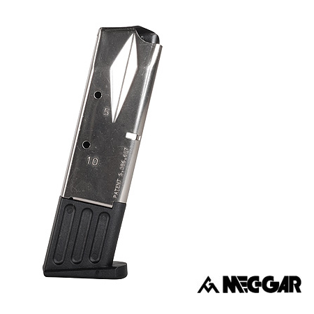 Beretta 92 9mm Luger - 10 Round Mag � Nickel - Mecgar Magazine