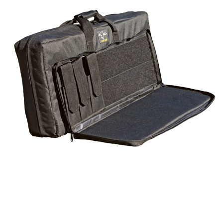 38 Inch Double Discreet Square Carry Rifle Case - Black - Galati Gear