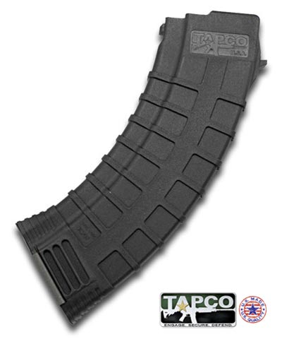 AK-47 Magazine - 30 Round AK47 7.62x39mm Polymer Mag - Black - Tapco