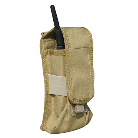 MOLLE+Plus+Flap+Holster+or+Radio+Communication+Pouch+-+Tan+-+Galati+Gear