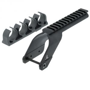 Mossberg 500 590 Optic Scope Mount and Shell Holder - UTG Leapers
