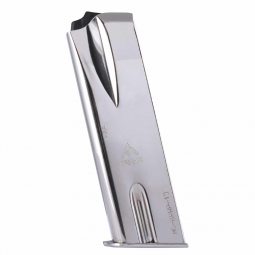 Mec-Gar Browning Hi-Power Springfield SA-35 9mm 13 Round Magazine - Nickel