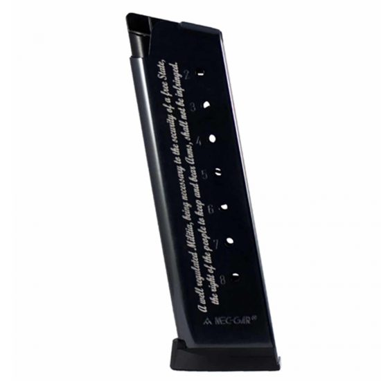 Mec-Gar+1911+Full-Size+.45+ACP+8+Round+Magazine+-+2nd+Amendment+-+Blued