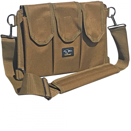 Shoulder Magazine Pouch - 20 to 30 round Mags - 6 Pocket - Coyote