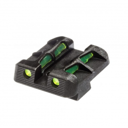 HIVIZ Interchangeable Front Rifle Sight – 3/8" Dovetail, 7/16" Height – Green & Red LitePipes