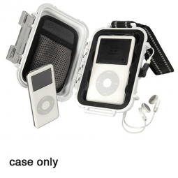 **Pelican i1010 Hard Case Silver with Lid for iPod Nano Shuffle MP3