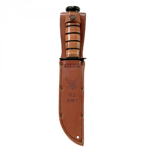 Ka-Bar USN Brown Leather Sheath - Kabar Knives