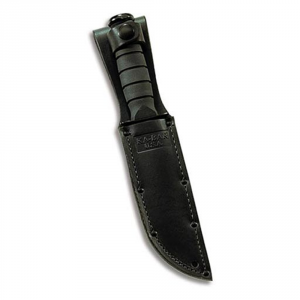 Ka-Bar Short Black Leather Sheath  5 1/4" - Kabar Knives