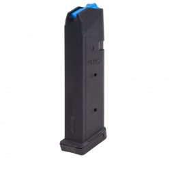 17 Round Magazine for Glock 9mm 17 18 19 19x 26 34 45 - Black - UTG Leapers