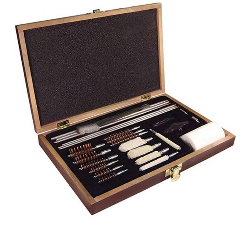 **27 Piece Deluxe Gun Cleaning Kit - Wood - PS Products ...