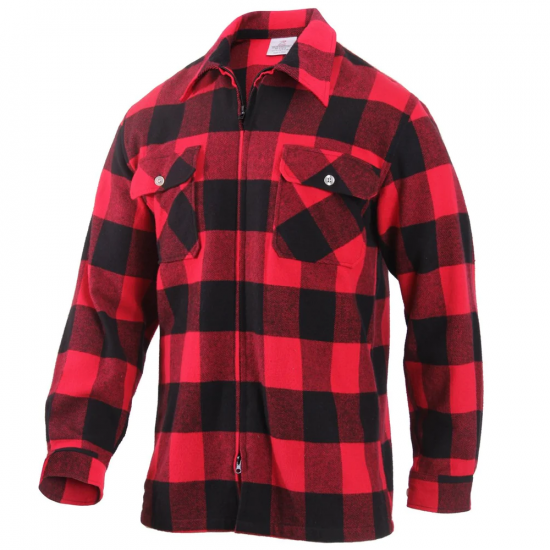 Concealed+Carry+Red+Flannel+Shirt+Heavy+Duty+-+Rothco