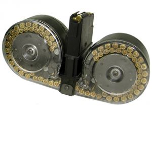 **Mini 14 C-MAG Beta 100 Round Magazine Drum System - Clear Cover