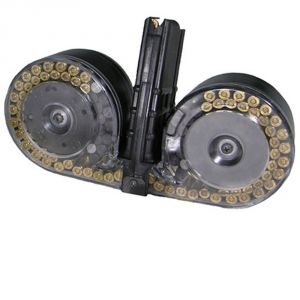 **M249 FN MINIMI SAW C-MAG Beta 100 Round Magazine Drum System - Clear Cover