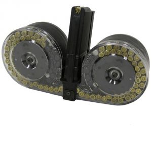 **STANAG C-MAG Beta 100 Round Magazine Drum System - Clear Cover
