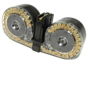 **SG550 SG551 C-MAG Beta 100 Round Magazine Drum System - Clear Cover