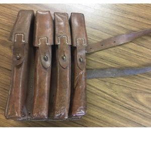 WWII German MP38 MP40 Leather Mag Pouch - Original