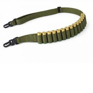 Shotgun Ammo Sling with Hook Clips - Holds 15 Rounds - OD Green - Galati Gear