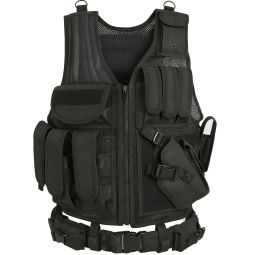 Deluxe Tactical Vest - Black Standard RH Draw - Galati Gear