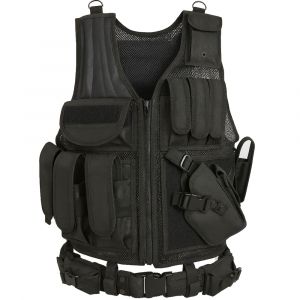Deluxe Tactical Vest - Black Standard RH Draw - Galati Gear