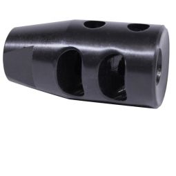 AR 9mm Compact Multi Port Steel Compensator 1/2 x 36 Thread - GunTec