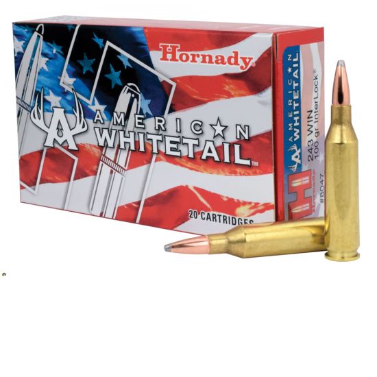 Hornady+American+Whitetail+243+Win+100gr+20+Per+Box+-+Ammunition