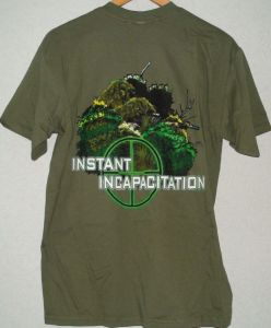 **Instant Incapacitation T-Shirt - Black Ink Design