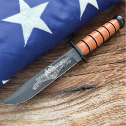Kabar 250th USA Commemorative Knife with Leather Sheath - Ka-Bar Knives