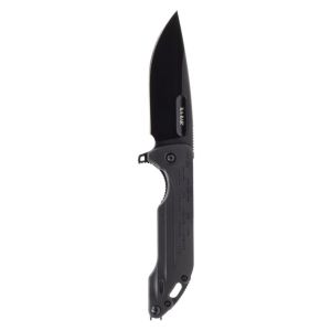 Kabar Mark 25 Folding Knife Straight Blade - Black - Ka-bar Knives