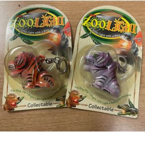 Zoo Light Flashlight Keychain - Tiger