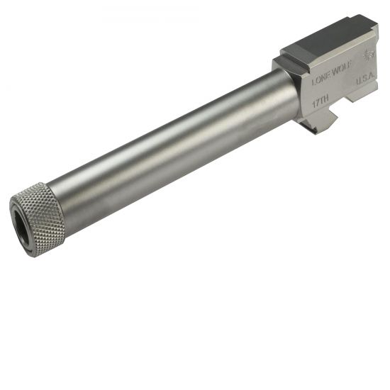 Match+Grade+Barrel+for+Glock+17+9mm+Stainless+Threaded+-+Lone+Wolf