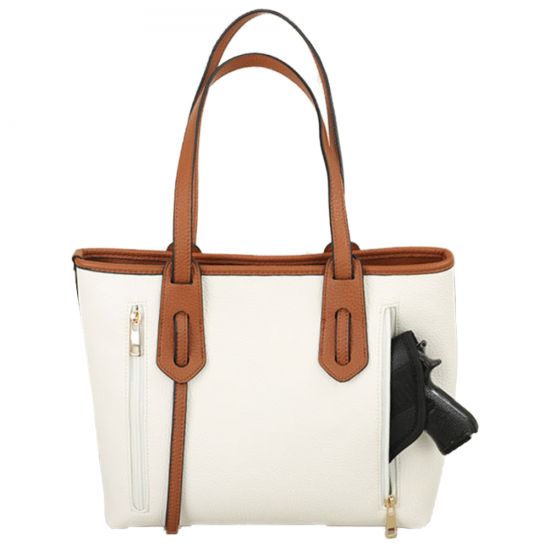 Summer+Concealment+Purse+with+Holster+-+Beige+-+CCW+NcStar