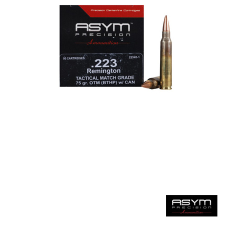 **223 Remington Tactical Open Tip Match 75 Grain - 50 Rounds - ASYM Ammo